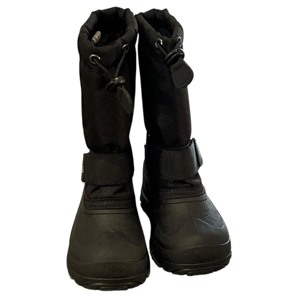 Kamik Kids Rocket Black Pull-On Winter Snow Boots. Little Kids 11.